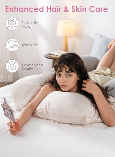QUEEN ROSE Pregnancy Body Pillow Cover, Satin Cooling Pillowcase - Image 5