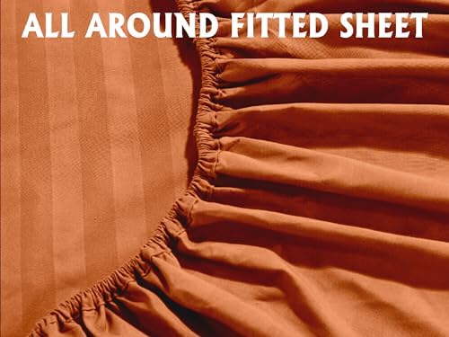 Elegant Comfort 6-Piece Damask Stripe Sheet Set - Image 4