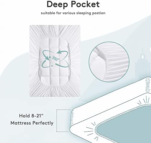 SameBed Mattress Topper Full, Extra Thick Mattress Pad Cover - Image 3