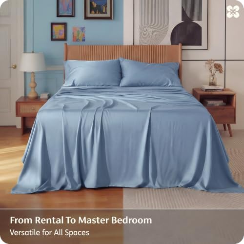 Bedsure PureWoven 100% Rayon Derived from Bamboo, Full Size Sheets - Image 5