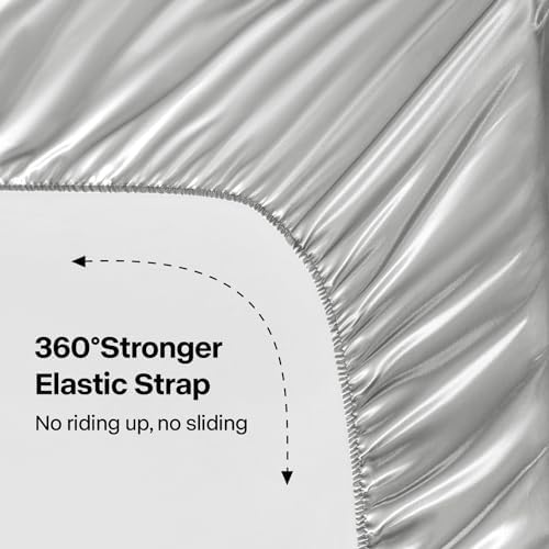BEDELITE Satin Sheets Queen Size Bed Set, 4 Pieces - Image 4