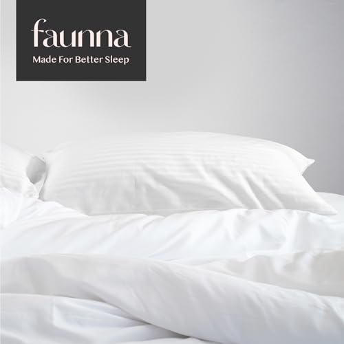 FAUNNA 600TC 100% Cotton Pillow Protectors, Body Size, 2 Pack - Image 7