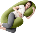 1 MIDDLE ONE Pregnancy Pillow, C Shaped Full Body Pregnant Women Sleeping Pillow by 1MIDDLEONE