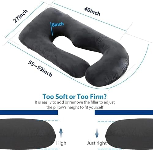 Pregnancy Pillows for Sleeping, U Shaped Full Body Maternity Pillow for - Image 3