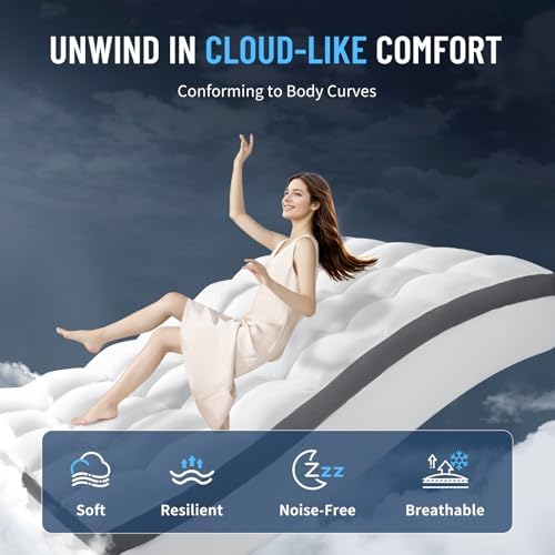 4 Inch Memory Foam Mattress Topper Queen Size - Image 4