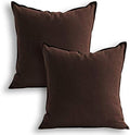 Jeanerlor Solid Cotton Linen Decoration Toss Throw Pillow Sham Cushion Case by Jeanerlor