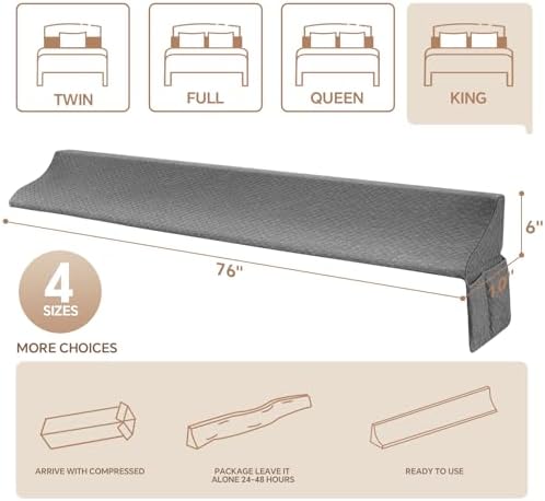 EUHAMS King Size Bed Wedge Pillow - Image 4