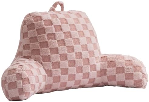 Aimuan Checkered Reading Pillow Bed Rest Wedge Backrest Checkerboard Pillow by AIMUAN