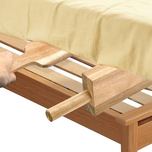 DR.OXXIER 2-Piece Acacia Wood Mattress Lifter and Bed Maker Set by Unknown
