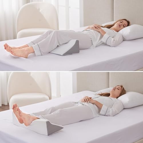 Bedluxe Wedge Pillow for Side Sleeping, Comfort Foam Back Pillow for Side - Image 6