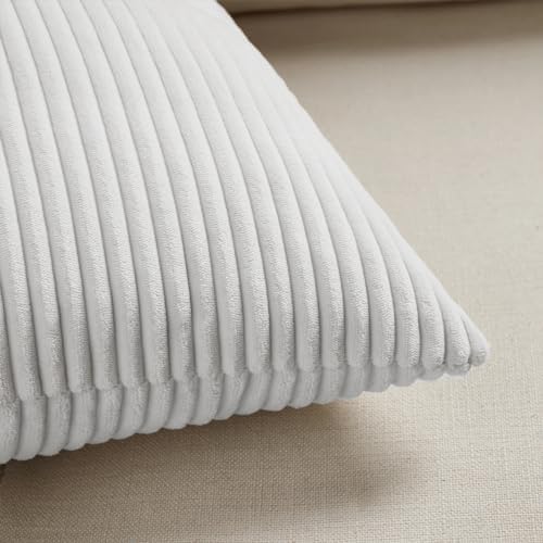 Fancy Homi 2 Packs White Samll Decorative Throw Pillow Covers 14x14 Inch - Image 5