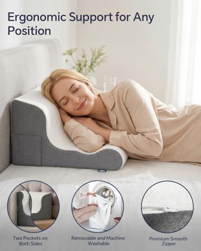 Wedge Pillow Headboard, Memory Foam Bed Wedge Pillow - Image 6