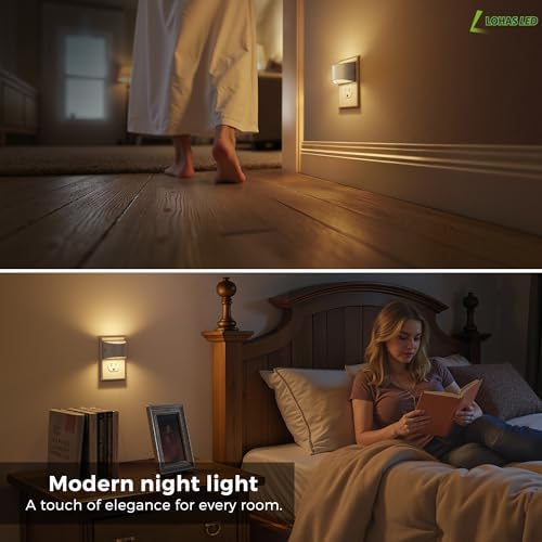 L LOHAS LED Night Lights Plug into Wall, Dimmable Night Light 2 Pack - Image 5