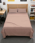 Full XL Sheets - 4 Piece Full XL Sheet Set - Breathable & Cooling - Mauve by CGKUnlimited
