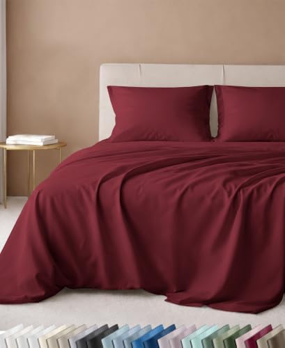 California Design Den Luxury 600 Thread Count Cal King Sheet Set, Brick Red by CaliforniaDesignDen
