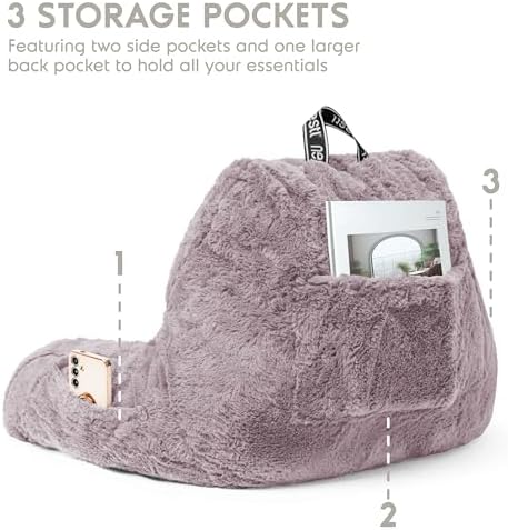 Nestl Fur Reading Pillow, Stylish Back Pillow - Image 5