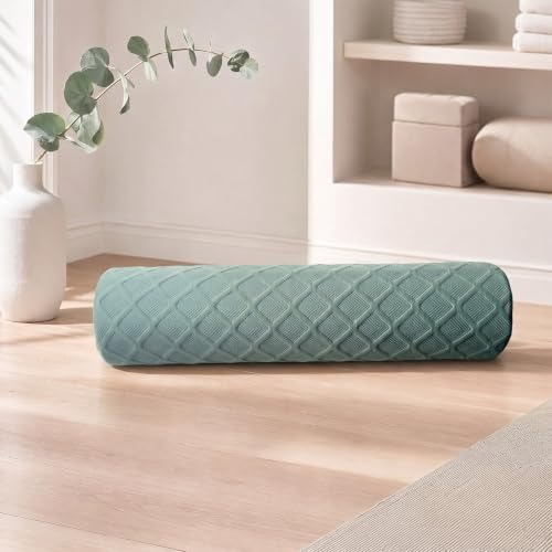 3.9" Small Neck Roll Memory Foam Pillow Cylinder, Detachable Cover - Image 5