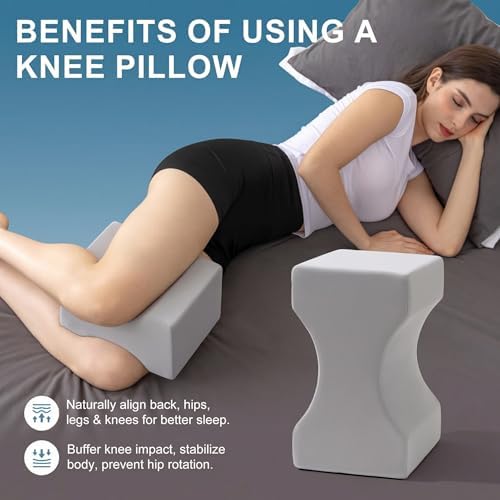 UJPFEO Knee Pillow for Side Sleepers, Leg Pillow for Sciatica, Joints Pain - Image 7