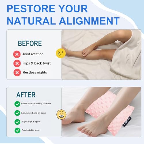 Small Soft Knee Pillow for Side Sleepers - Image 6