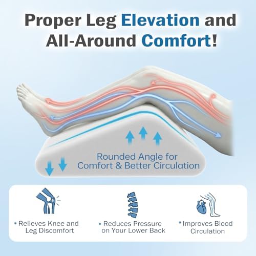 Vekkia Knee Wedge Pillow for Back Sleeping - Image 5