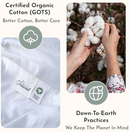 100% Cotton Organic Mattress Protector | Breathable & Noiseless Quilted GOTS - Image 7
