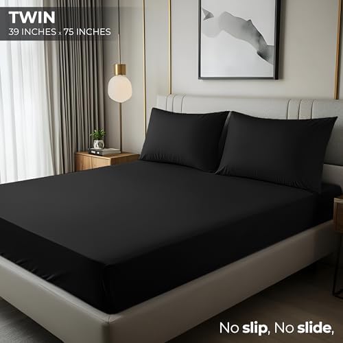 Twin Fitted Sheet, Ultra Soft Fits Up to 15 Inch Deep Pocket - Image 2