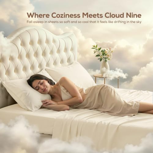 Full Sheets Set, 4 Pieces 16" Deep Pocket Hotel Luxury Bed Sheets - Image 4