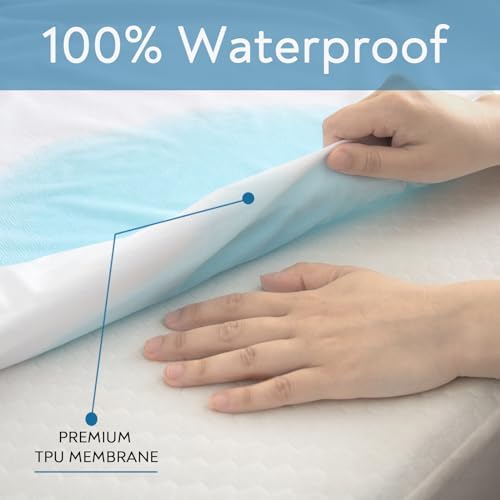 Short King Terry Mattress Protector Waterproof - Image 4