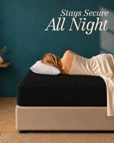 Twin Mattress Pad, Quilted Mattress Protector Topper fits 16" Deep Pocket - Image 4