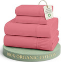 LANE LINEN Queen Sheets 100% Organic Cotton Percale Cooling by LaneLinen