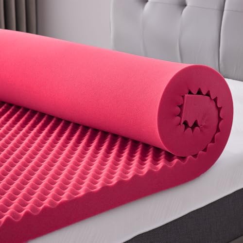 SINWEEK 3 Inch Egg Crate Memory Foam Mattress Topper Twin XL, Twin Extra Long by SINWEEK