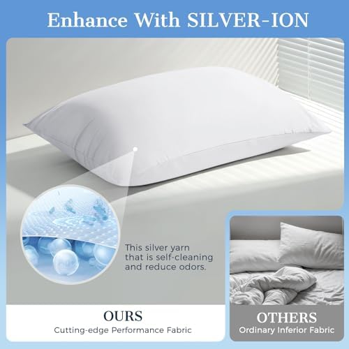 Cooling Pillow Cases 2 Pack Queen Size Cooling Pillowcases - Image 6