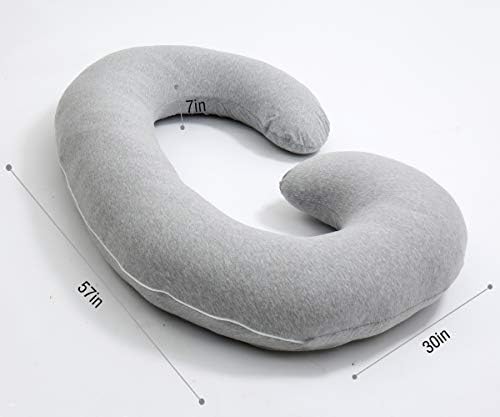 1 MIDDLE ONE Pregnancy Pillow, C Shaped Full Body Pillow - Image 2
