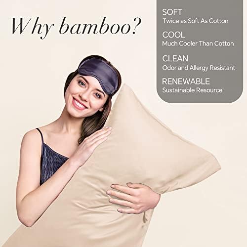 BEDELITE Cooling Pillow Cases Queen 2Pcs, Rayon Made from Bamboo - Image 2