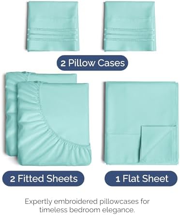 Split King Size 5 Piece Sheet Set - Image 2