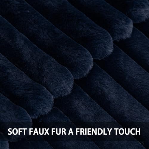 Pack of 2 Faux Fur Christmas Throw Pillow Covers 20x20 Inch - Image 2