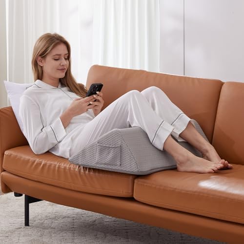 Knee Wedge Pillow, Memory Foam Leg Pillow Bed Wedge - Image 5