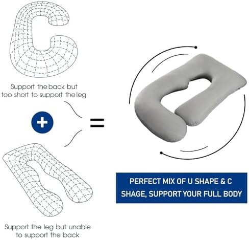 Pregnancy Pillows for Sleeping, U Shaped Full Body Maternity Pillow for - Image 2
