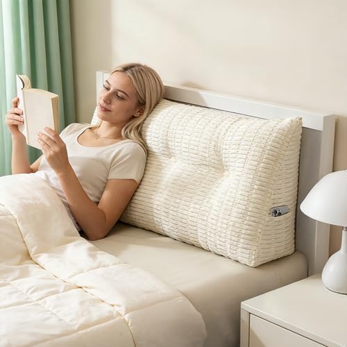 Headboard Pillow Twin Triangular Bed Wedge Pillow by LUISOF