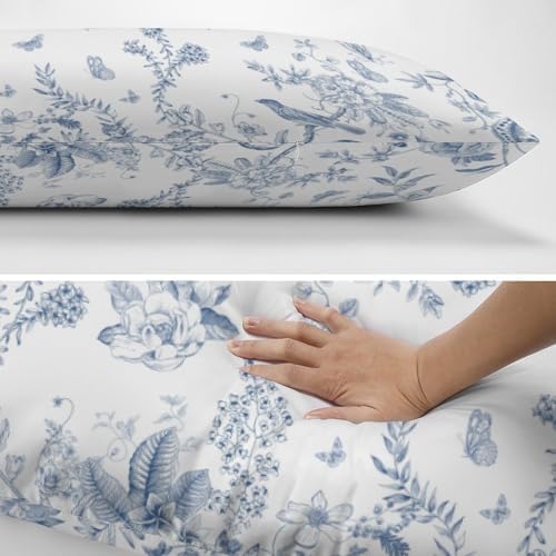 Green Botanical Floral Body Pillow Cover Pillowcase - Image 4