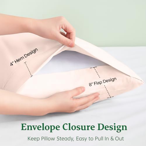 Cotton Delight Organic Cotton Body Pillow Cover 20x72 – 600 Thread Count Sateen - Image 3