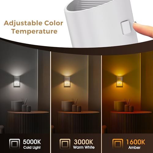 L LOHAS LED Night Lights Plug into Wall with 3CCT Adjustable, 1W Nightlight - Image 3