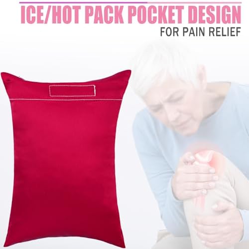 Silky Satin Small Knee Pillow for Side Sleepers, Soft Leg Pillows Relief from - Image 3