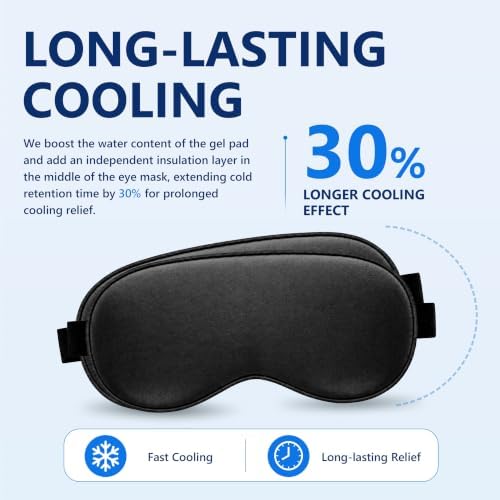 2 Pack Cooling Eye Mask for Puffy Eyes, Migraine Relief - Image 2