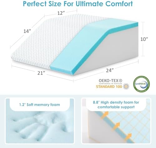 Cozymaker 10-inch Adjustable Leg Elevation Pillows - Image 2