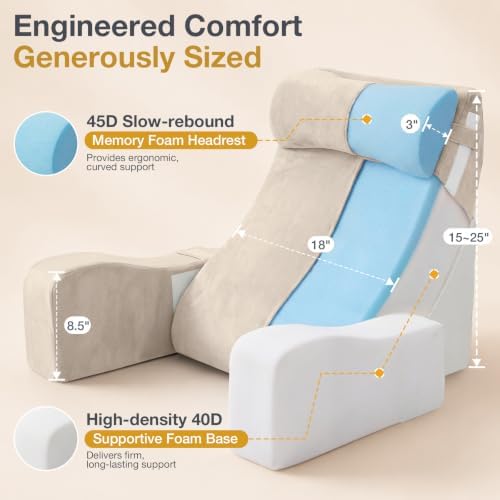 Sasttie 15-25 inch Adjustable Reading Pillow - Image 7