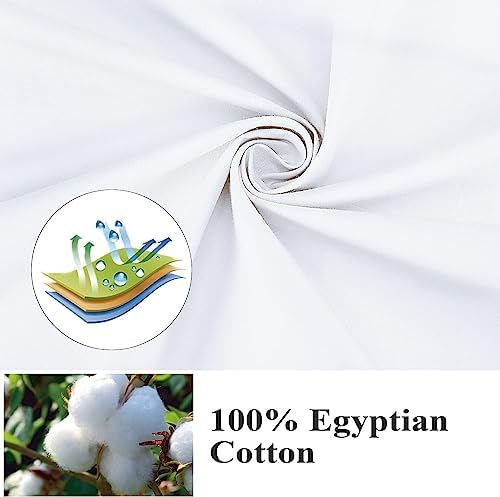 100% Egyptian Cotton King Size Pillow Protectors - Image 3