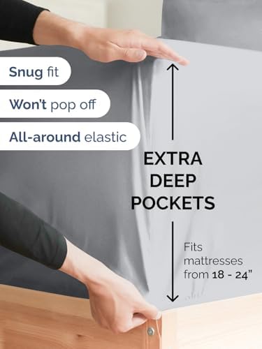 CGK Linens Extra Deep Twin Fitted Sheet - Image 2
