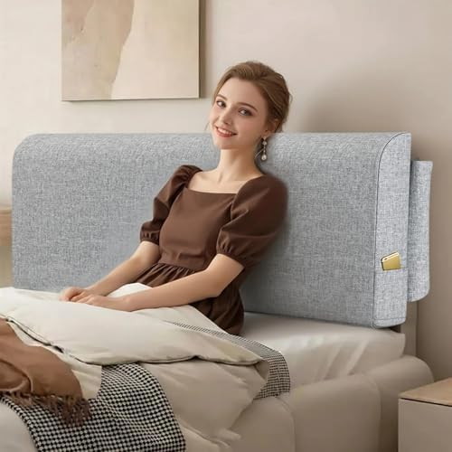 Queen Headboard Pillow Cushion, Wall Mounted No Drill Headboard Pad - Image 4