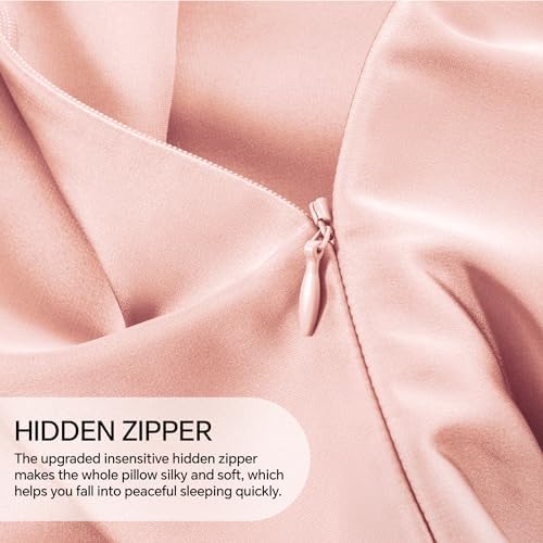 INFIIXSO Silk Pillow Cases Queen Size Set of 2, Hidden Zipper - Image 5